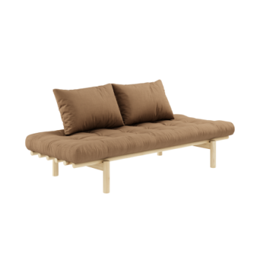 Daybed Pace Clear Laqué Matelas Mixte 4 Couches Mocca