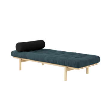 Daybed Next Clear Laqué Matelas Mixte 4 Couches Bleu Pâle