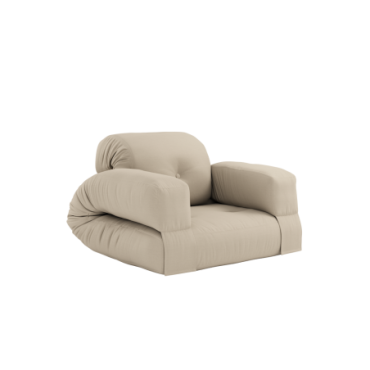 Fauteuil Hippo convertible Chaise Extérieur Beige