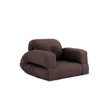 Fauteuil Hippo convertible Chaise Marron