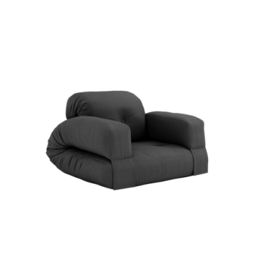 Fauteuil Hippo convertible Chaise Gris Foncé