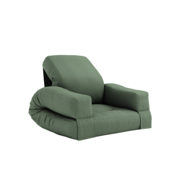 Fauteuil Mini Hippo convertible Chaise Vert Olive