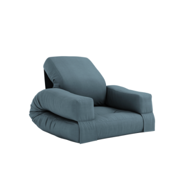 Fauteuil Mini Hippo convertible Chaise Bleu Pétrole