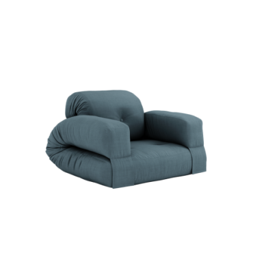 Fauteuil Hippo convertible Chaise Bleu Pétrole