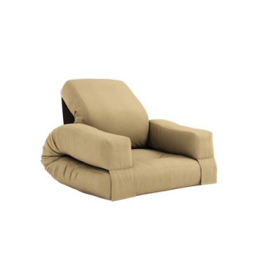 Fauteuil Mini Hippo convertible Chaise Blé Beige