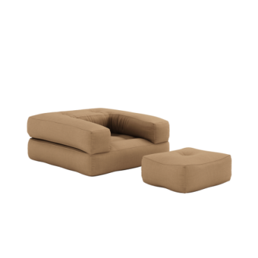 Fauteuil Cube Mocca