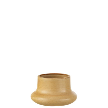 Cache-pot Organique Ceramique Beige S