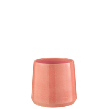 Cache-pot Rond Ceramique Rose M