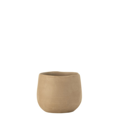 Cache-pot Uni Ceramique Beige S