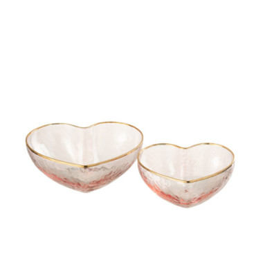 Plateaux Apero Verre Or/Rose x2