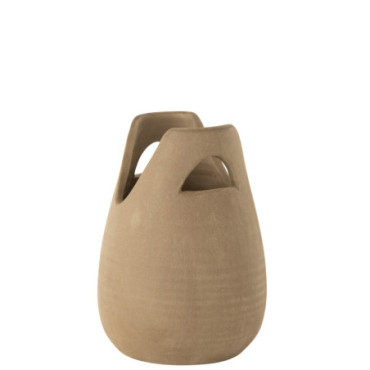 Vase Anse Ceramique Beige S