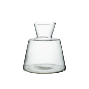 Vase Conique Verre Transparent L