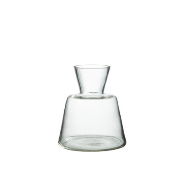 Vase Conique Verre Transparent S