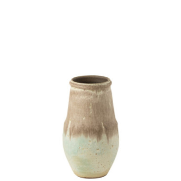 Vase Nice Ceramique Aqua Gris S