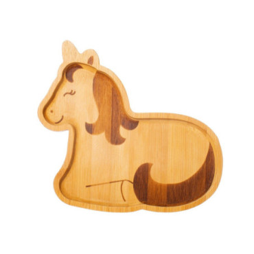 Assiette Licorne en Bambou