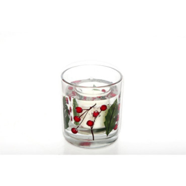 Bougie en cire gel Berry & Holly 9 cm