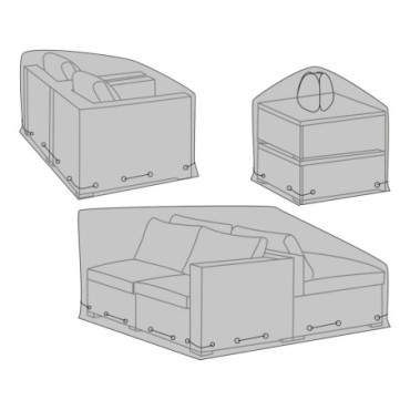 Housse luxe pour ensemble modulable 3 pièces