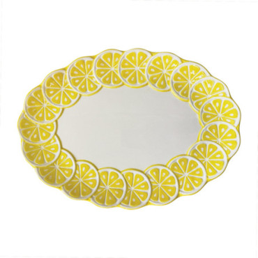 Plat ovale citrus Grand L38 P27 H2,8cm