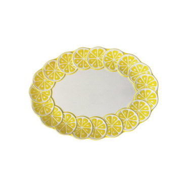 Plat ovale citrus Petit L27,5 P19,8 H2cm