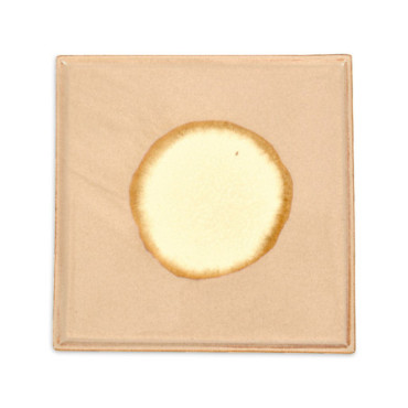 Plateau carré Neil beige Grand 25,5x25,5cm