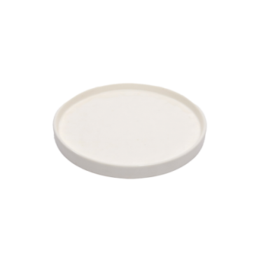 Plateau rond brute blanc D19,5 H1,8cm