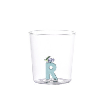 Verre nature alphabet R Raisin