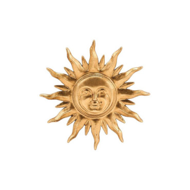 Aimant ex-voto soleil doré D6,7cm