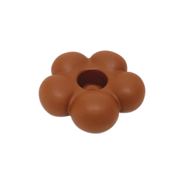 Bougeoir ceramic fleur terre cuite D8,7 H3,3cm