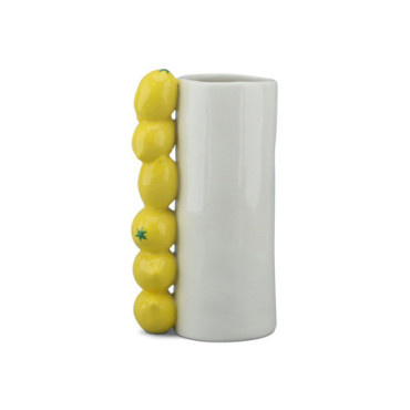 Vase long citron L11 P8 H18,5cm