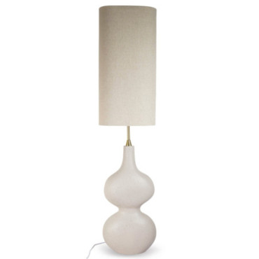 Lampadaire organique beige L32 P18 H138cm