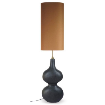 Lampadaire organique noir L32 P18 H138cm