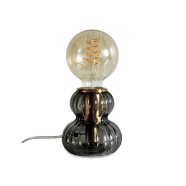 Lampe base Eli smoke D11 H11,5cm