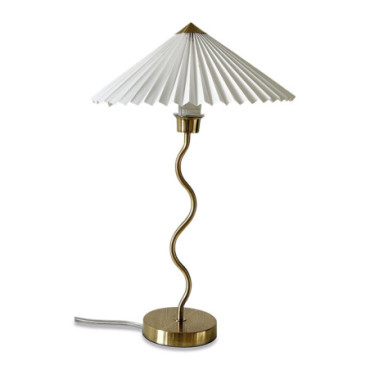 Lampe blanche pointue D37 H55cm