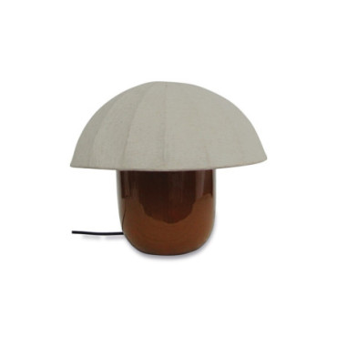 Lampe champi marron Petit D30 H26cm