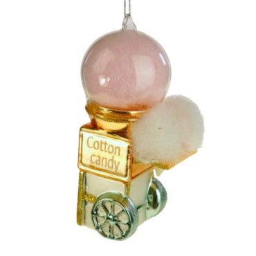 Pendentif en verre Cottan Candy rose