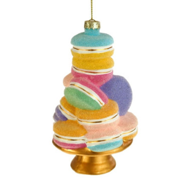 Pendentif en verre Macaronetagere