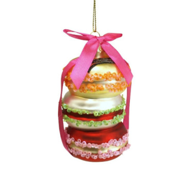 Pendentif en verre Pile de macarons