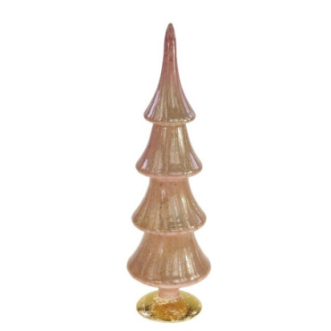 Sapin de verre rose