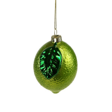 Suspension citron vert verre 6.5x8.5