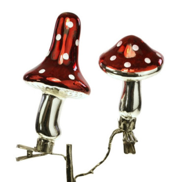 Champignon à pince rouge x2