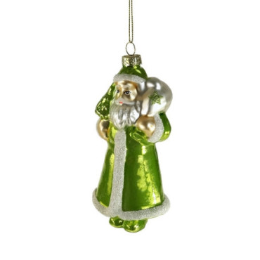 Pendentif en verre Père Noël