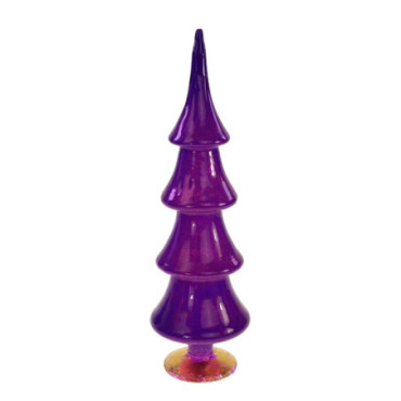 Sapin de verre lilas