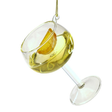 Pendentif en verre Mocktail clair jaune