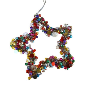 Pendentif étoiles multicolore