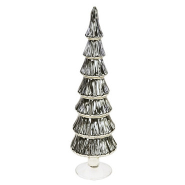 Sapin de verre argent