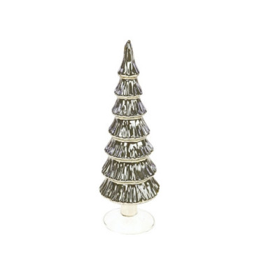 Sapin de verre argent