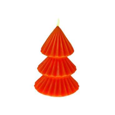 Bougie LED flamme 3D orange