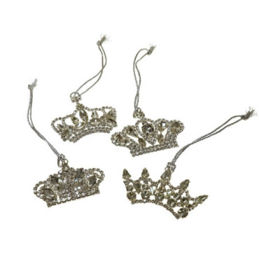 Pendentif couronne x4