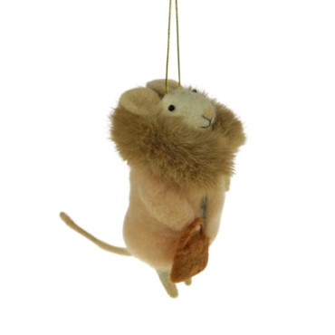 Pendentif en feutre Souris Antje