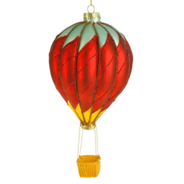 Pendentif en verre Airballoon rouge